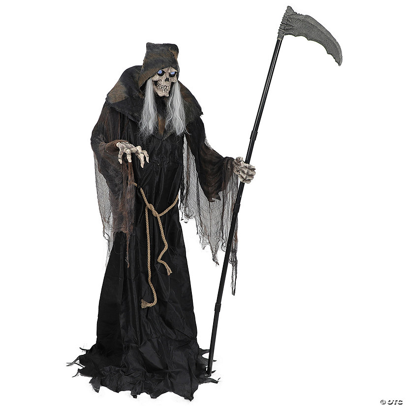 6' Lunging Reaper with Digital Eyes Animated Prop Image