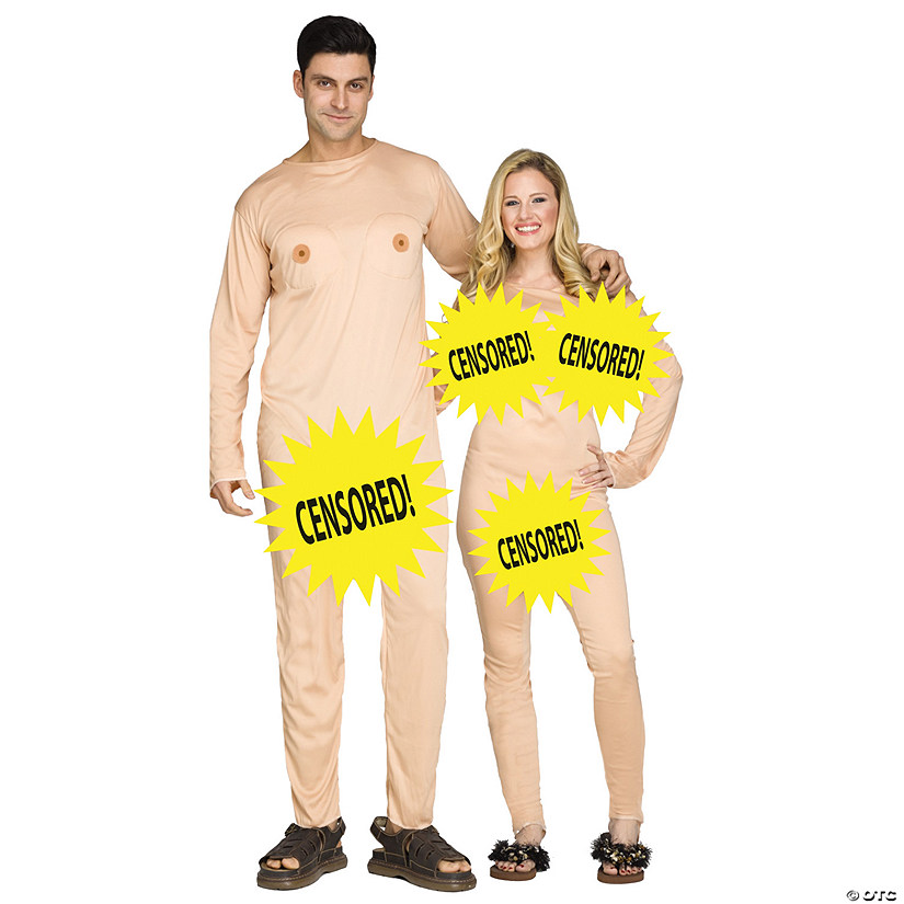 Adult Nudist Couple Costume Image