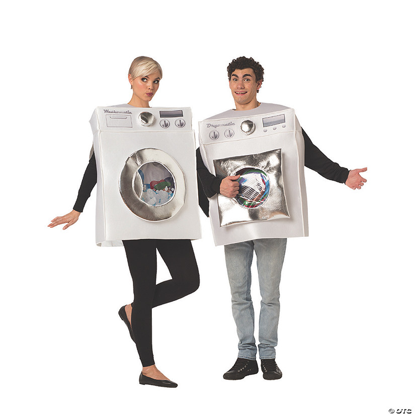 Adults Washer and Dryer Couple Costumes Image
