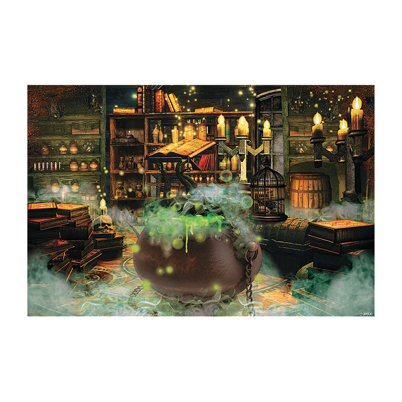 Witches’ Kitchen Backdrop Halloween Decoration - 3 Pc.