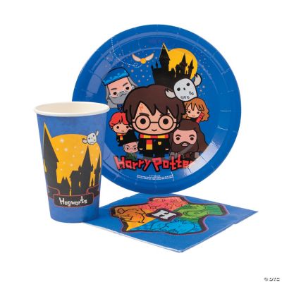 HARRY POTTER Hogwarts Paper Party Pack Set, Cups, Plates and Napkins,  60-Piece