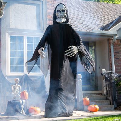 12' Animated Standing Reaper Halloween Decoration Discontinued