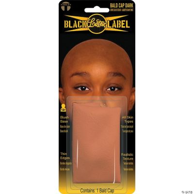 Dark Brown Latex Bald Cap Halloween Express