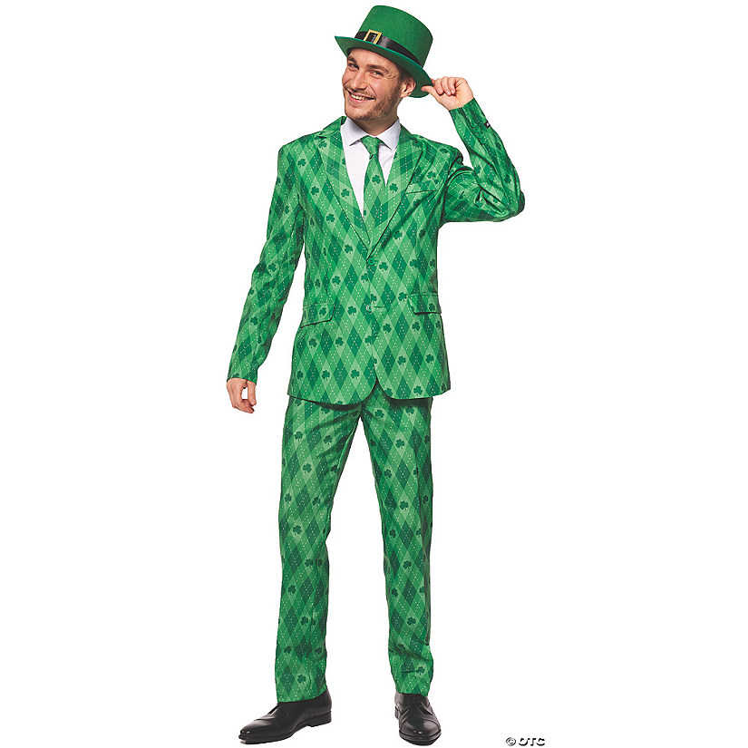 Men's St. Patrick's Day Green Suit | Halloween Express