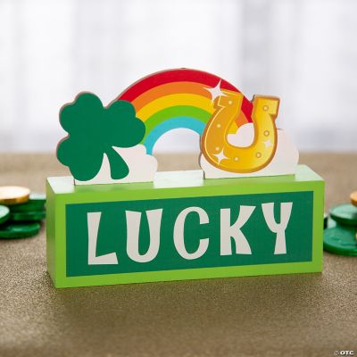 Lucky Icons Tabletop Sign Halloween Express