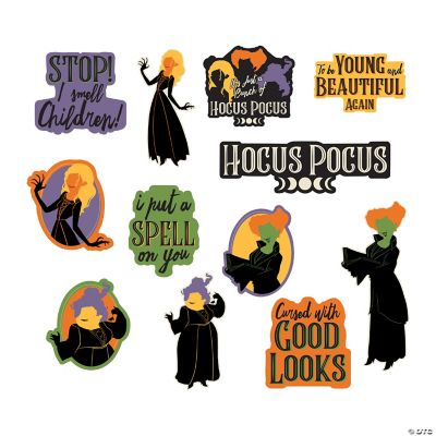Disney's Hocus Pocus Characters & Quotes Cutouts 12 Pc. Halloween