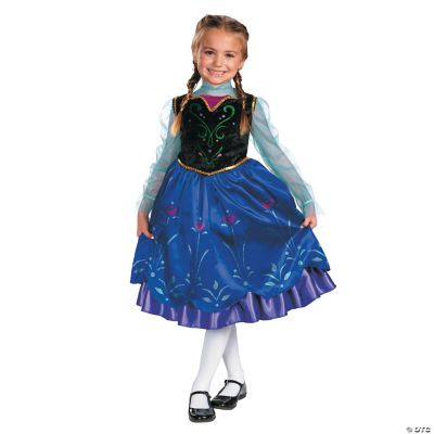 Girl’s Deluxe Frozen Anna Costume Halloween Express