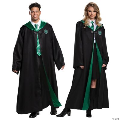 Deluxe Harry Potter Slytherin Robe Plus Size Costume for Adults