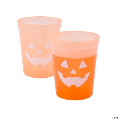 JackO’Lantern Color Changing Tumblers 12 Pc. Halloween Express