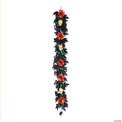 National Tree Company 6 ft. Artificial Boo-tiful Halloween Garland with ...