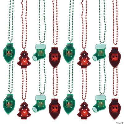 Holiday Light-Up Necklaces 12 Halloween Express