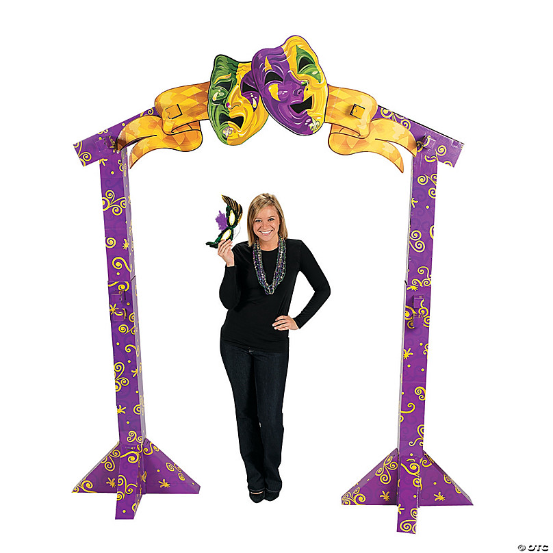 103 3D Bourbon Street Mardi Gras Archway Cardboard Stand-Up