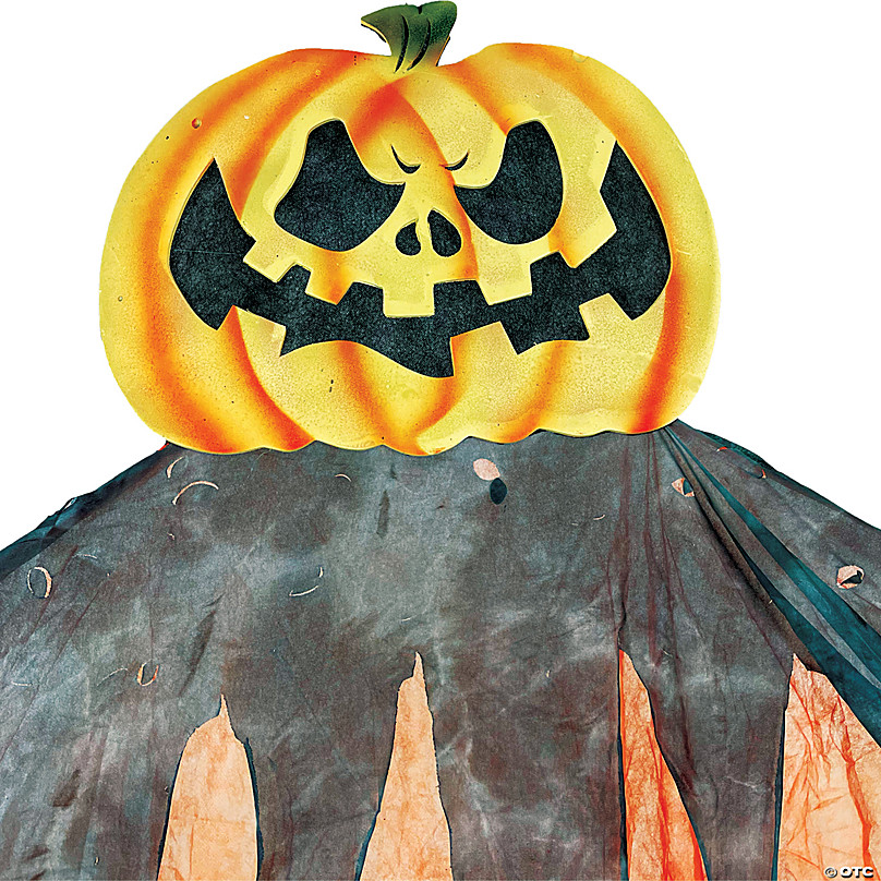 11' Hanging Haunted Pumpkin Decoration Halloween Express