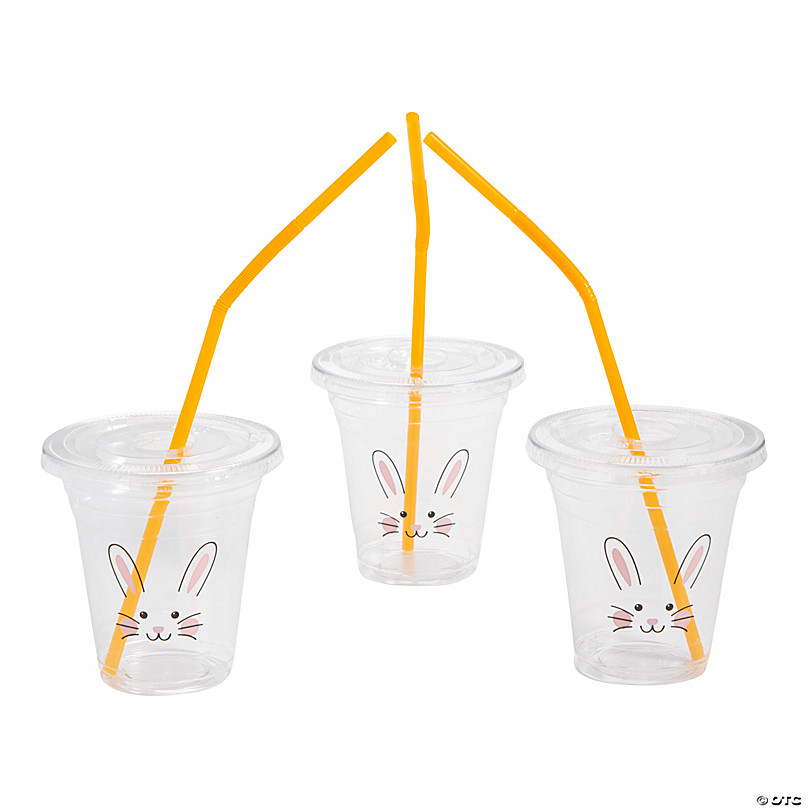 Glow-in-the-Dark Halloween Plastic Cups - 12 Ct.