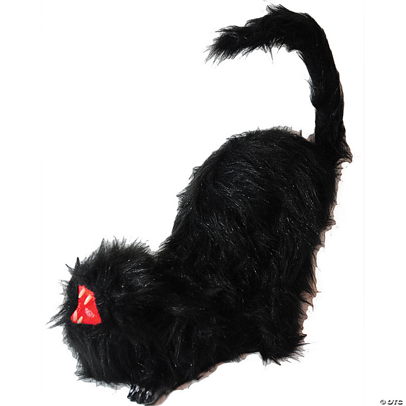 Loftus Light Up & Sound Creepy Horror Cat Animated Prop, Black 