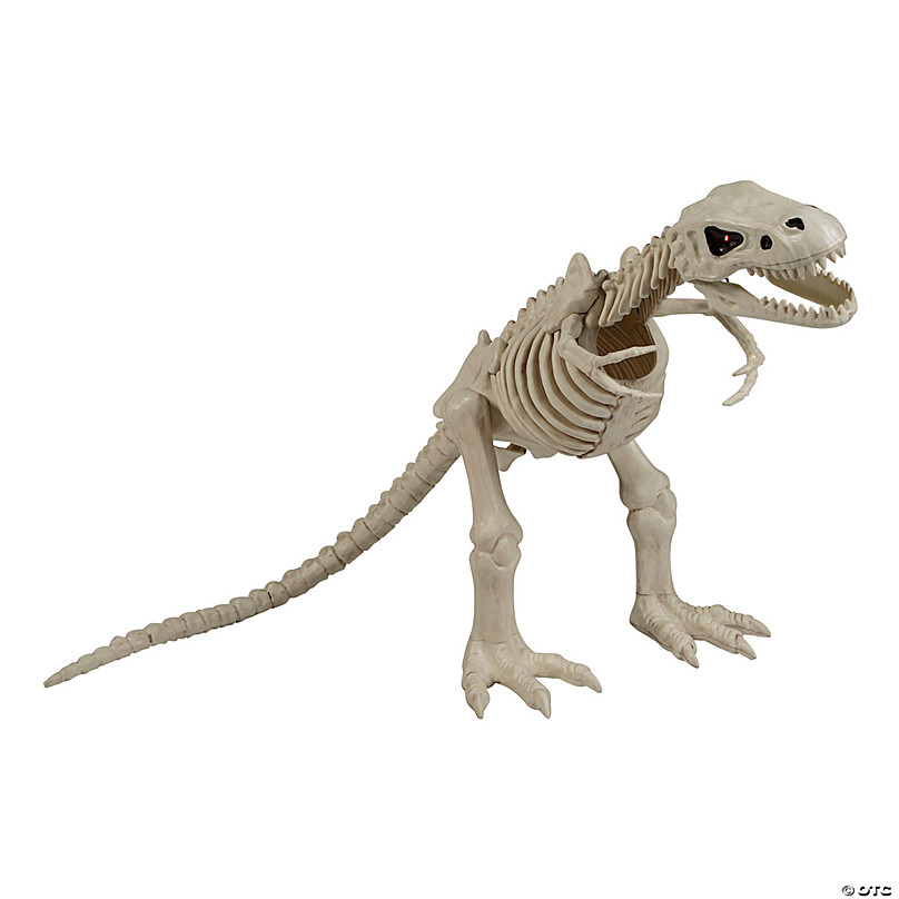15 1/2" Animated LightUp Tyrannosaurus Rex Skeleton Halloween