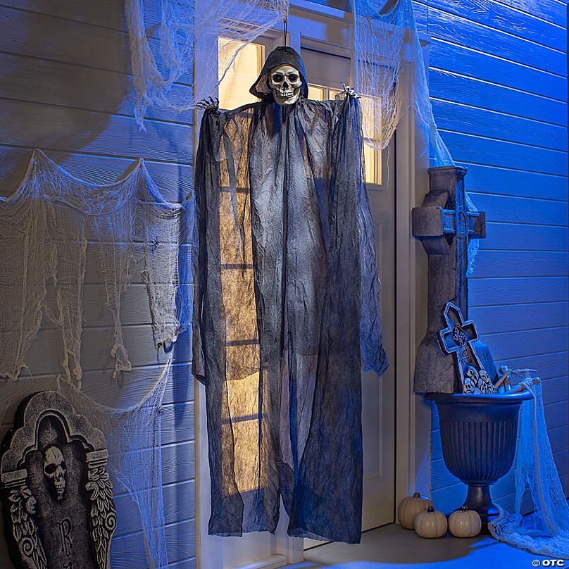 60" Hanging Skeleton Reaper Decoration Halloween Express