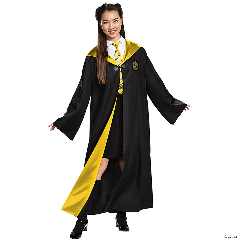 Adult Deluxe Harry Potter Hufflepuff Robe – Large | Halloween Express