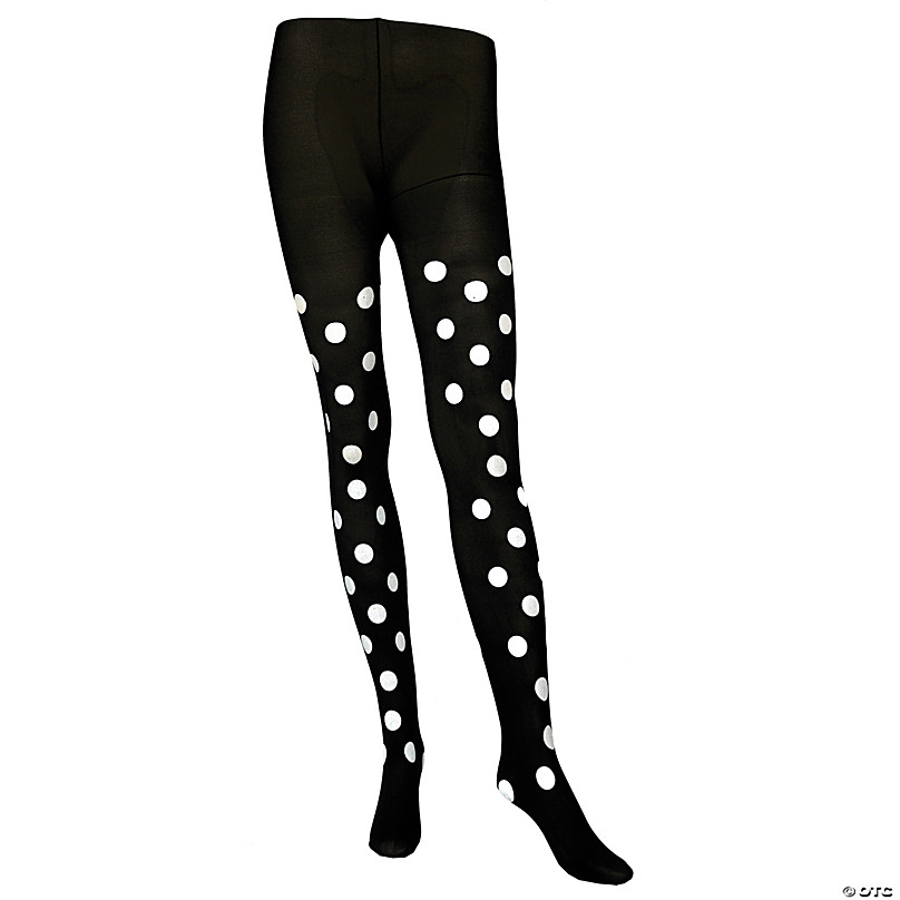 White / Black Polka Dots Leggings