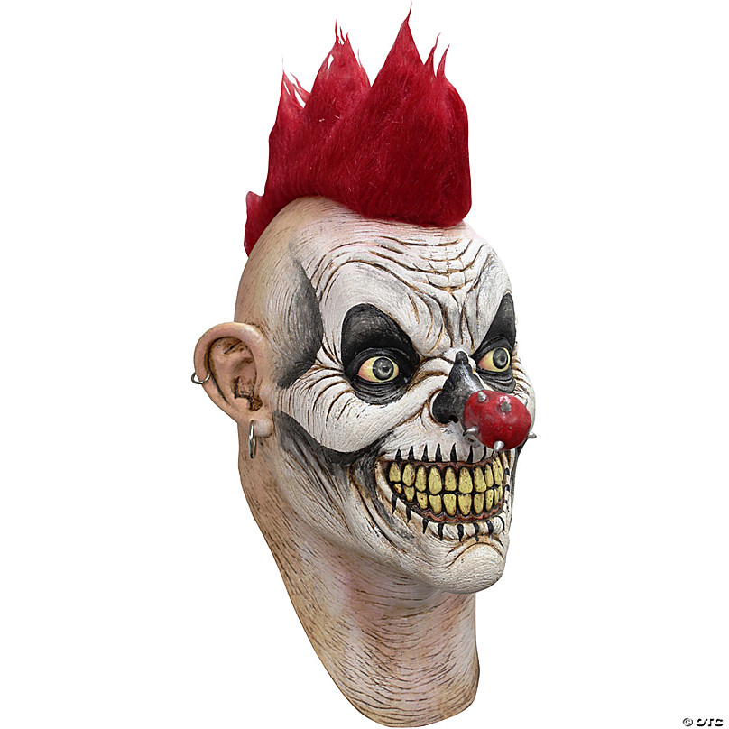 Adults Ghoulish Productions Punky Clown Overhead Latex Mask