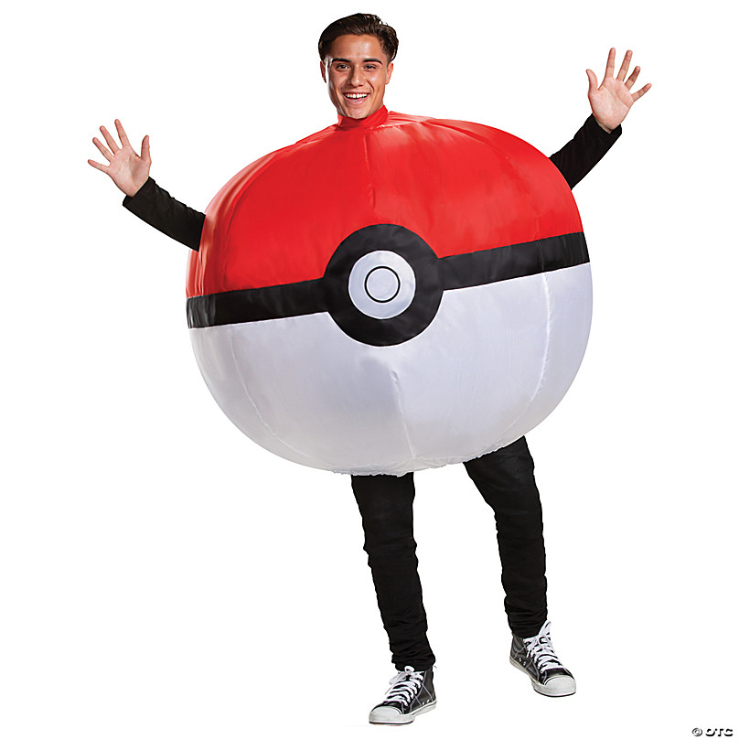 Adults Inflatable Poké Ball Costume One Size | Halloween Express