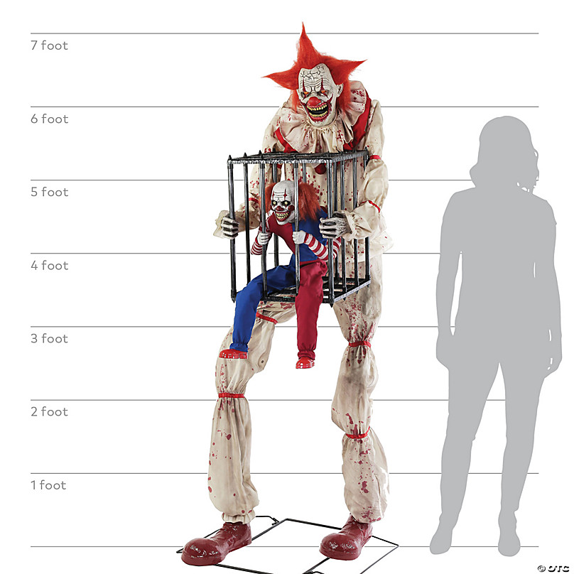 Animated Cagey The Clown W Caged Clown