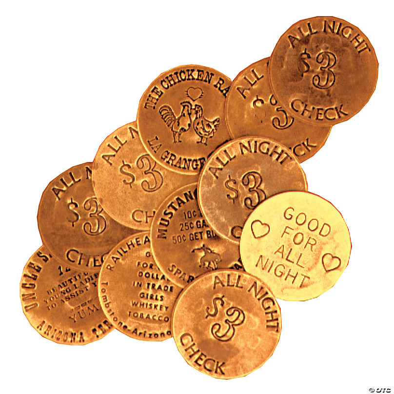 Bawdy House Tokens Bag Of 6 | Halloween Express