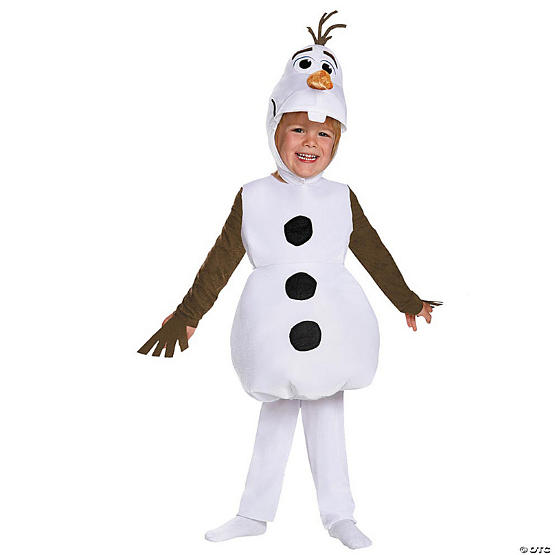 Kids' Disney Frozen 2 Olaf the Snowman White Tunic Jumpsuit Halloween  Costume, Assorted Sizes