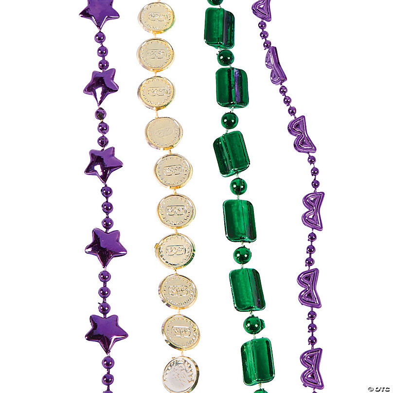 Bulk 250 Mardi Gras Bead Necklace Assortment Halloween Express