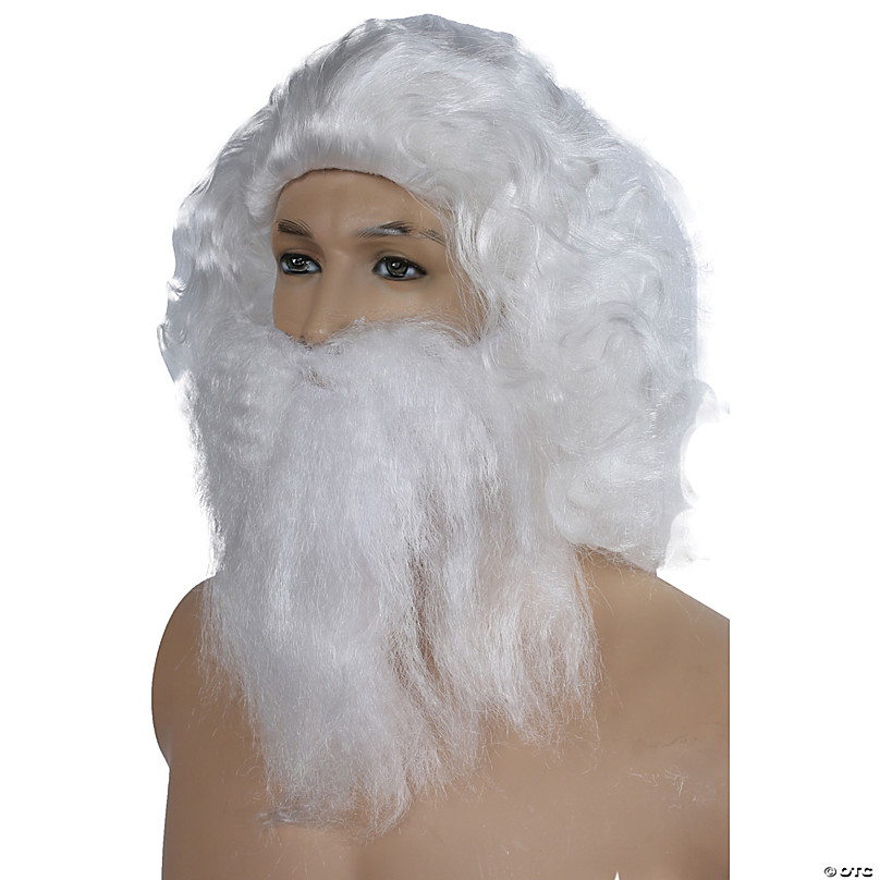 Coal Miner Wig and Beard Set White | Halloween Express