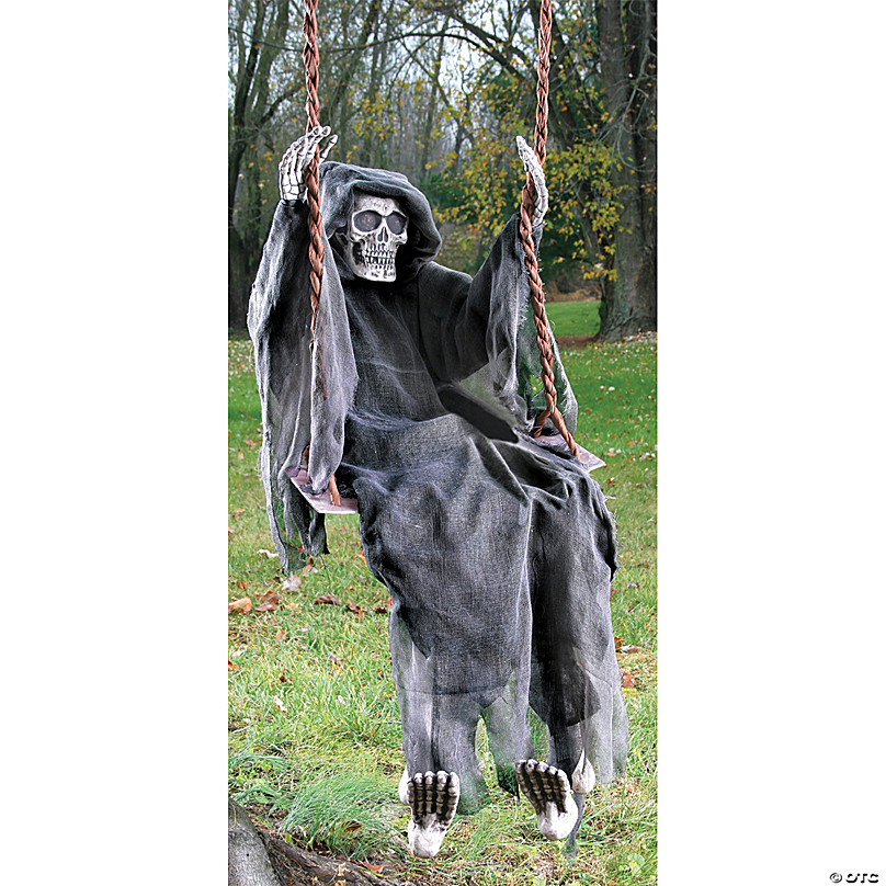 36 1/2 x 62 1/4 Animated Skeleton & Dog Halloween Decorations