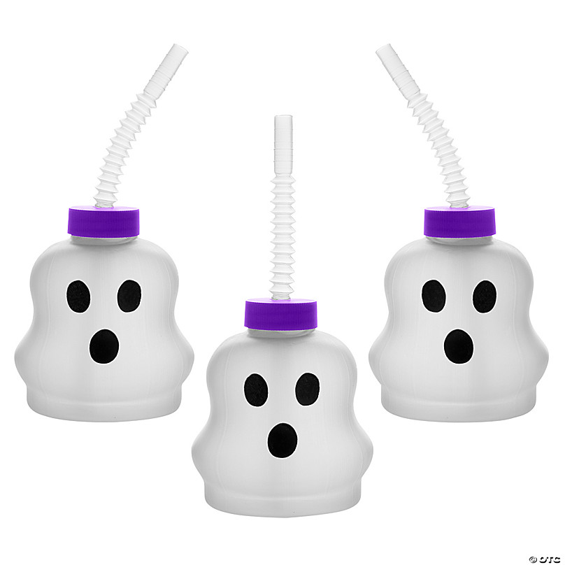 Fun Express Jack-O-Lantern Disposable Plastic Cups - 16 oz Bulk 50 ct, Adult Unisex, Size: One Size