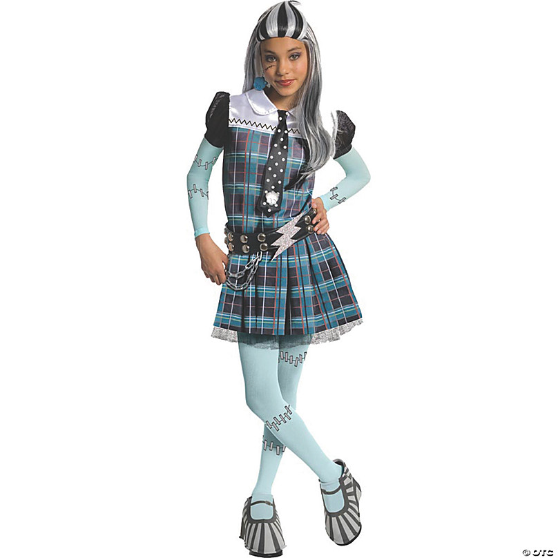 Girl's Deluxe Monster High™ Frankie Stein Costume - Medium - Discontinued
