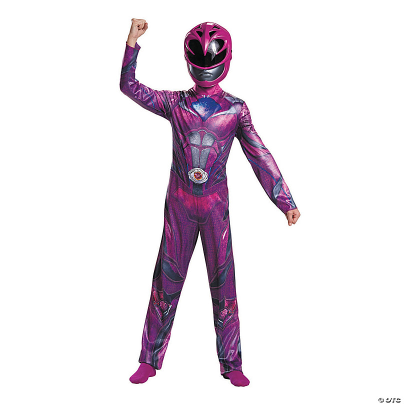 Girl's Classic Pink Power Ranger™ Movie Costume | Halloween Express