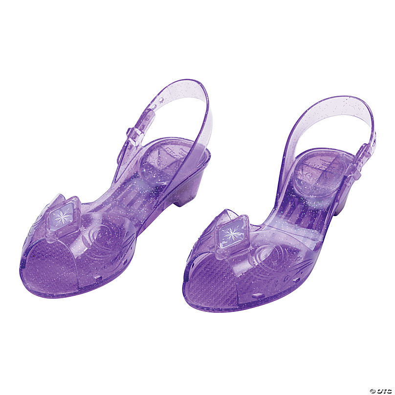Girl's Disney Frozen II Elsa Jelly Shoes Size 11-12 Halloween