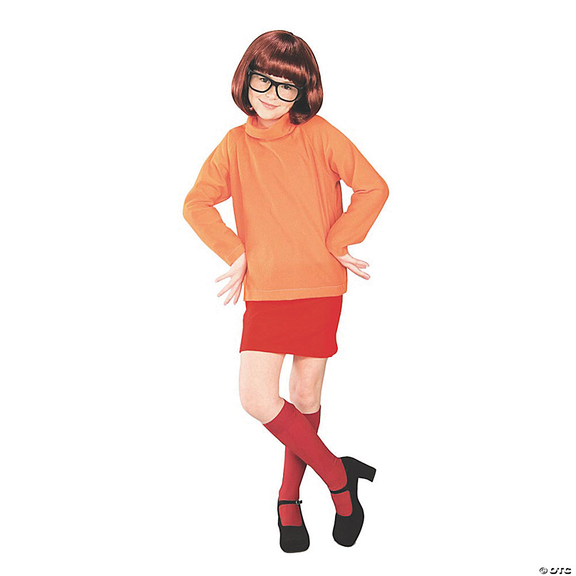 Women’s VELMA Halloween Costume Purim Scooby Doo Teen Small Medium Glasses  NEW