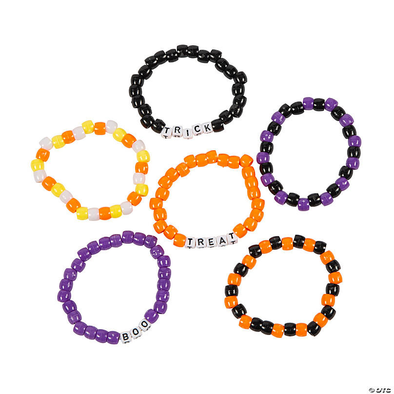 12 Assorted Color Halloween Glow In The Dark Bracelets