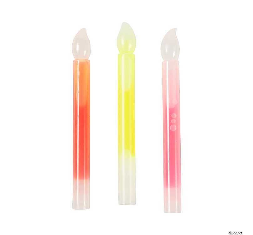 Glow stick hot sale candles