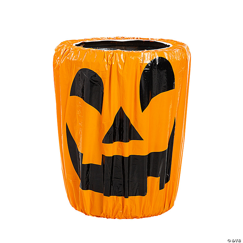 Halloween JackO’Lantern Trash Can Cover Halloween Express