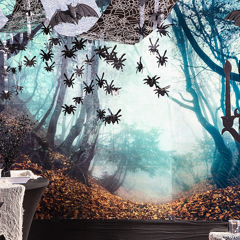 Haunted Forest Backdrop Halloween Decoration - 3 Pc. | Halloween Express