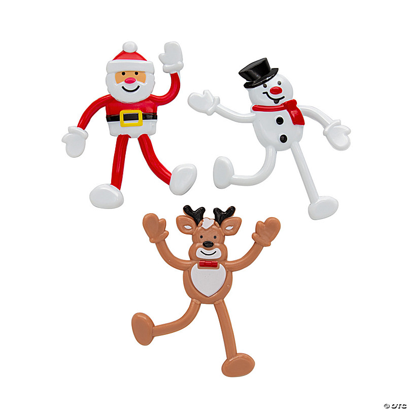 3D Christmas Character Erasers - 24 Pc.