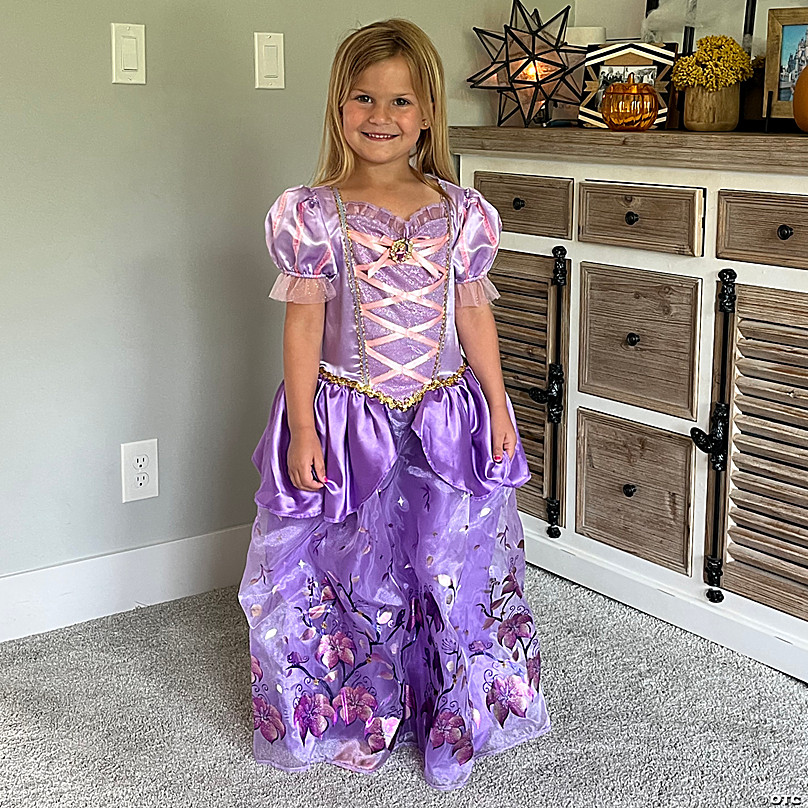 Purple Rapunzel Costume Girl Kids Deluxe Disney's Tangled Rapunzel