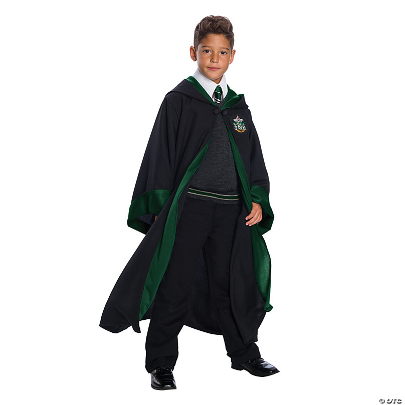 Kids Harry Potter Deluxe Slytherin Robe Costume