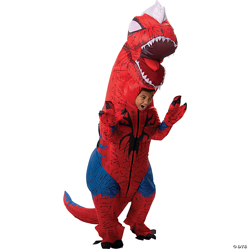 Halloween Express T-rex Brown Dino Inflatable Costume Adult - One