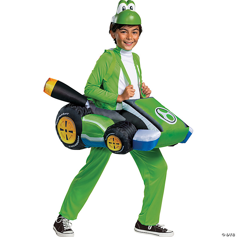 Inflatable Luigi Kart Costume  Super Mario Costume for Adults