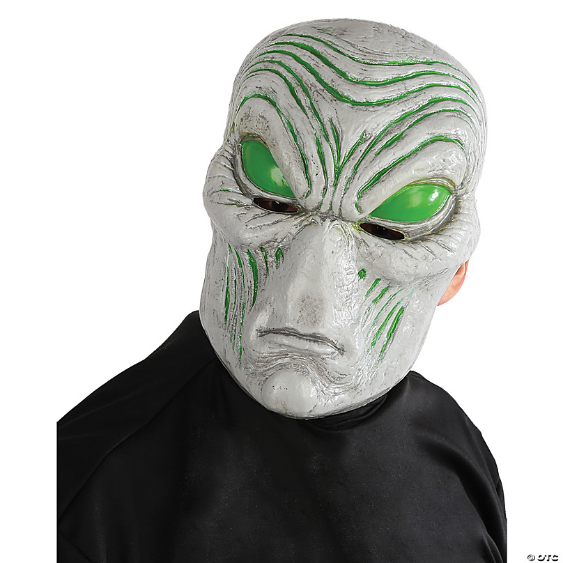 forkorte skyskraber Udsigt Light Up Gray Alien Mask | Halloween Express