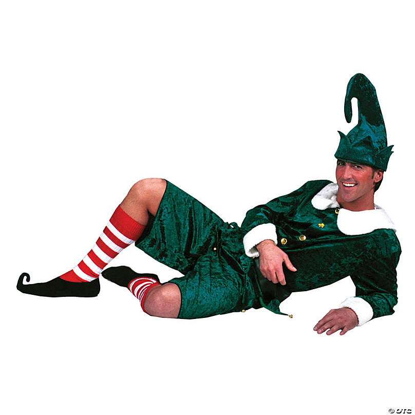 Men's Holly Joly Elf Costume - Large