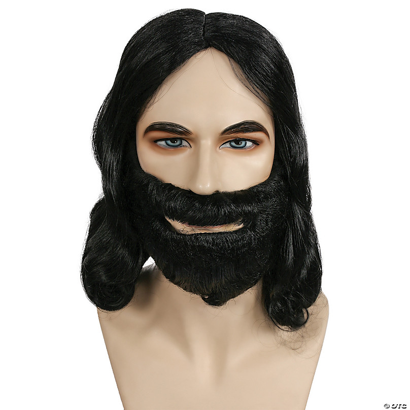 Men s Discount Biblical Wig Beard Set Halloween Express