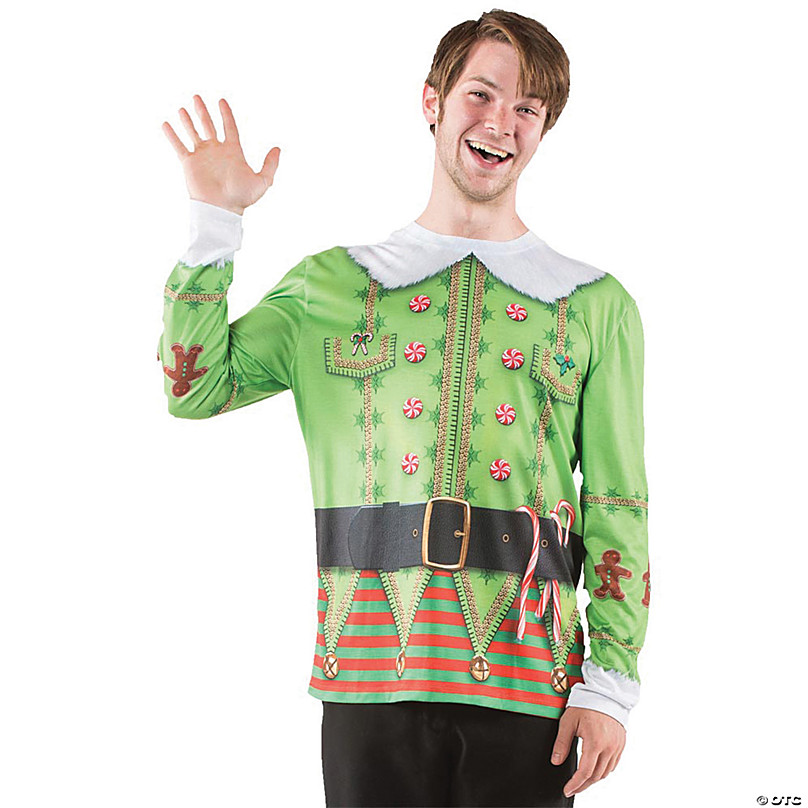 Men's Ugly Christmas Sweater Elf T 