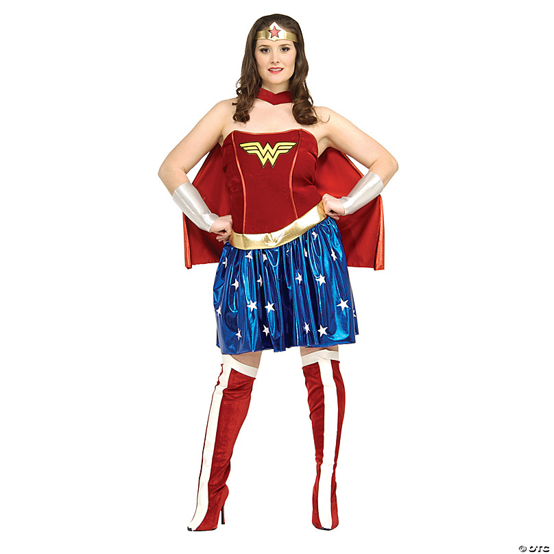 Plus Size - Her Universe DC Comics Wonder Woman Red & Blue Zip